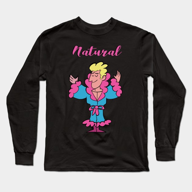 Natural Long Sleeve T-Shirt by artofmatnixon